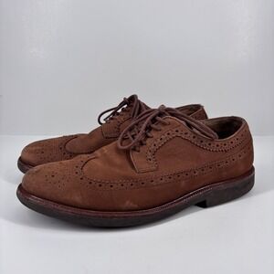 Polo Ralph Lauren Torrington Wingtip Oxford Men's US‎ 11.5D Brown Suede Lace Up